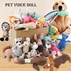 brinquedo de pelúcia para cães com apito
