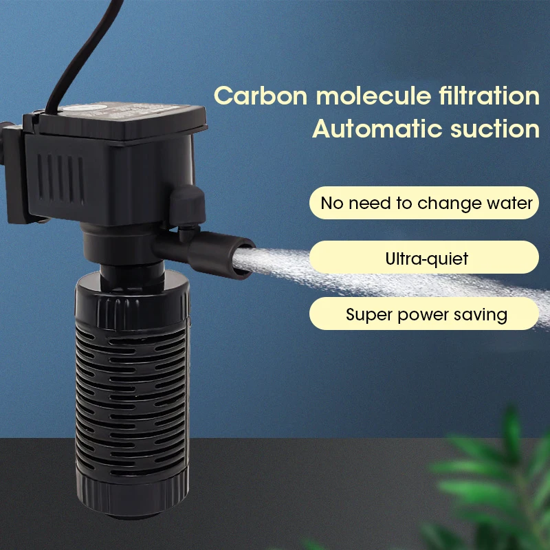 mini filtro para aquário com bomba de oxigênio
