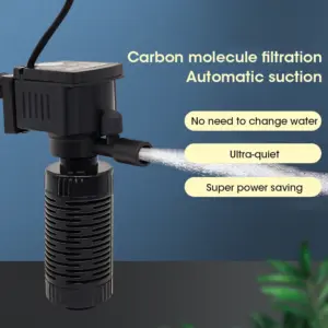 mini filtro para aquário com bomba de oxigênio