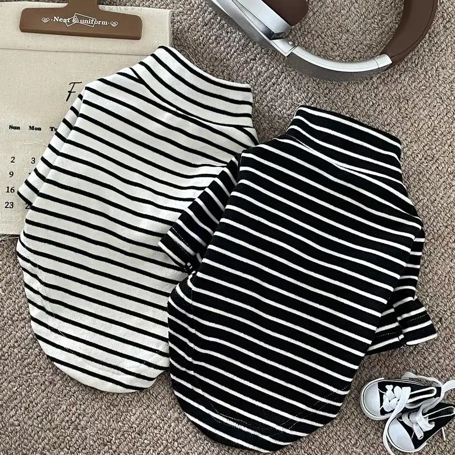 Camisa Térmica para Cães Pequenos de Outono e Inverno Listrada - Imagem 3