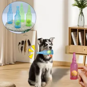 brinquedo para cães garrafa de silicone