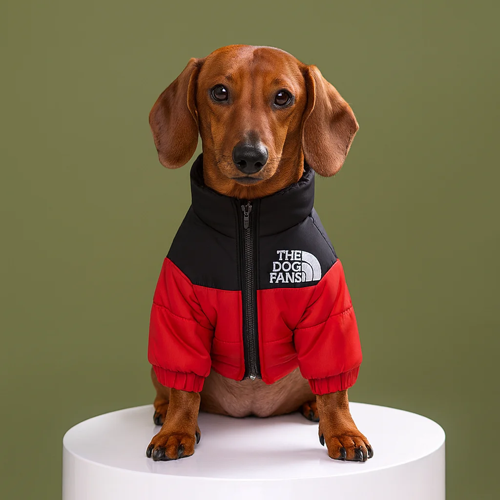 jaqueta quente para cães pequenos e médios