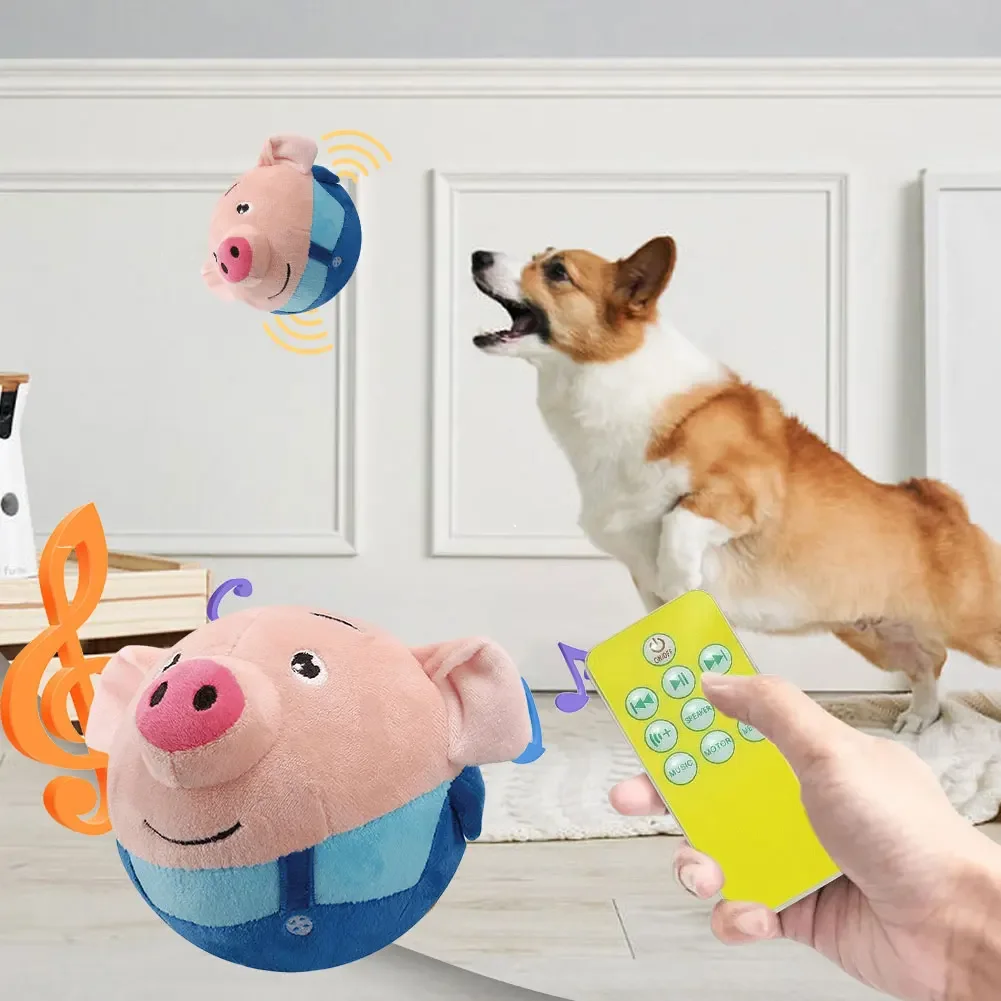 Brinquedo Bola Eletrônica para Cães de Pelúcia Recarregável USB - Imagem 6