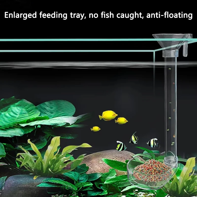 Alimentador para Aquário de Acrílico Transparente com Tubo de Alimentação - Imagem 2
