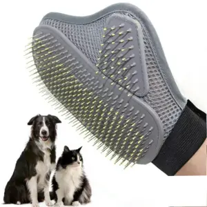 luva para remover pelos de cães e gatos