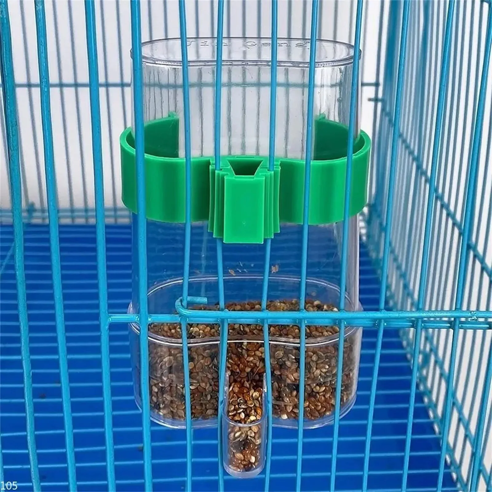 Bebedouro para Pássaros de Plástico Transparente com Encaixe na Gaiola - Imagem 5