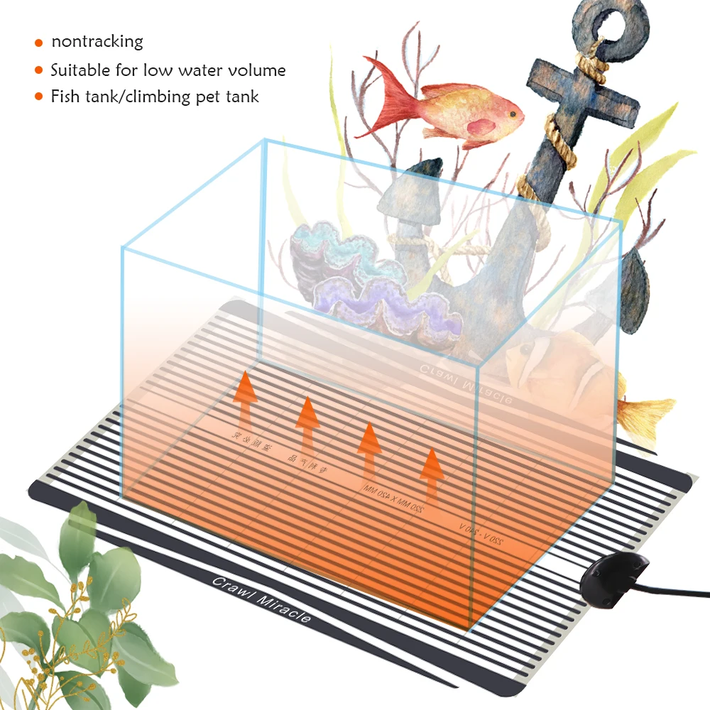 Tapete Aquecedor para Répteis com Termostato Ajustável 0-40℃ - Imagem 4