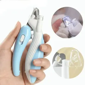 cortador de unhas para pets com luz led
