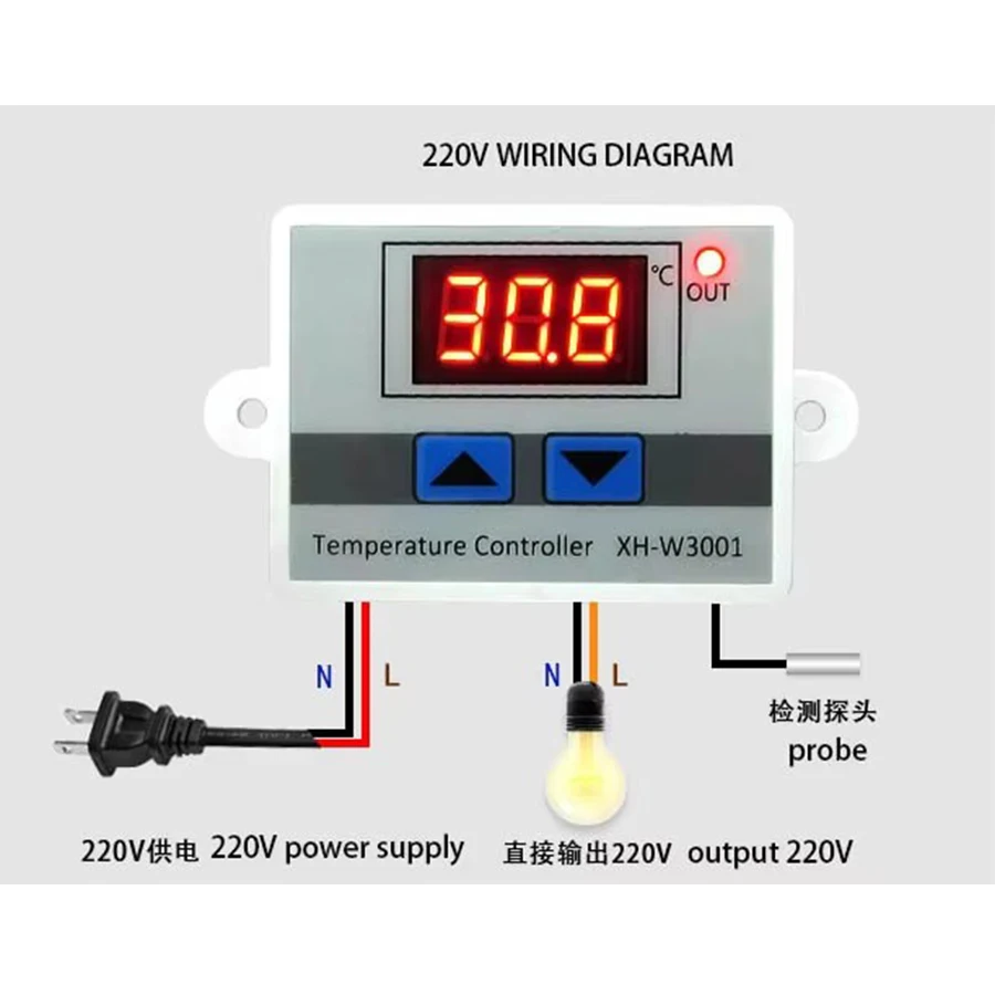 Controlador Digital de Temperatura para Aquário 220V com Termostato - Imagem 6