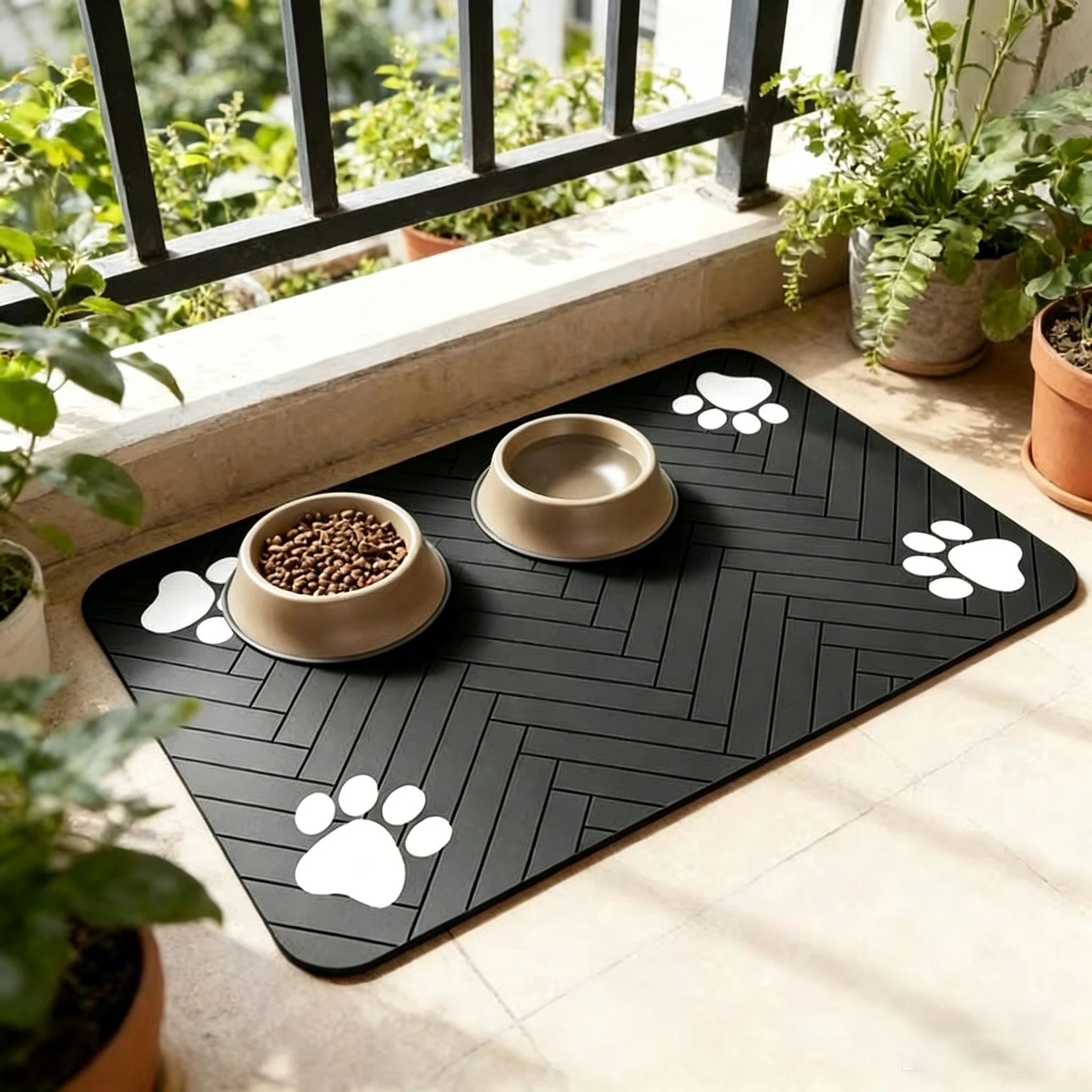tapete para alimentação de pets