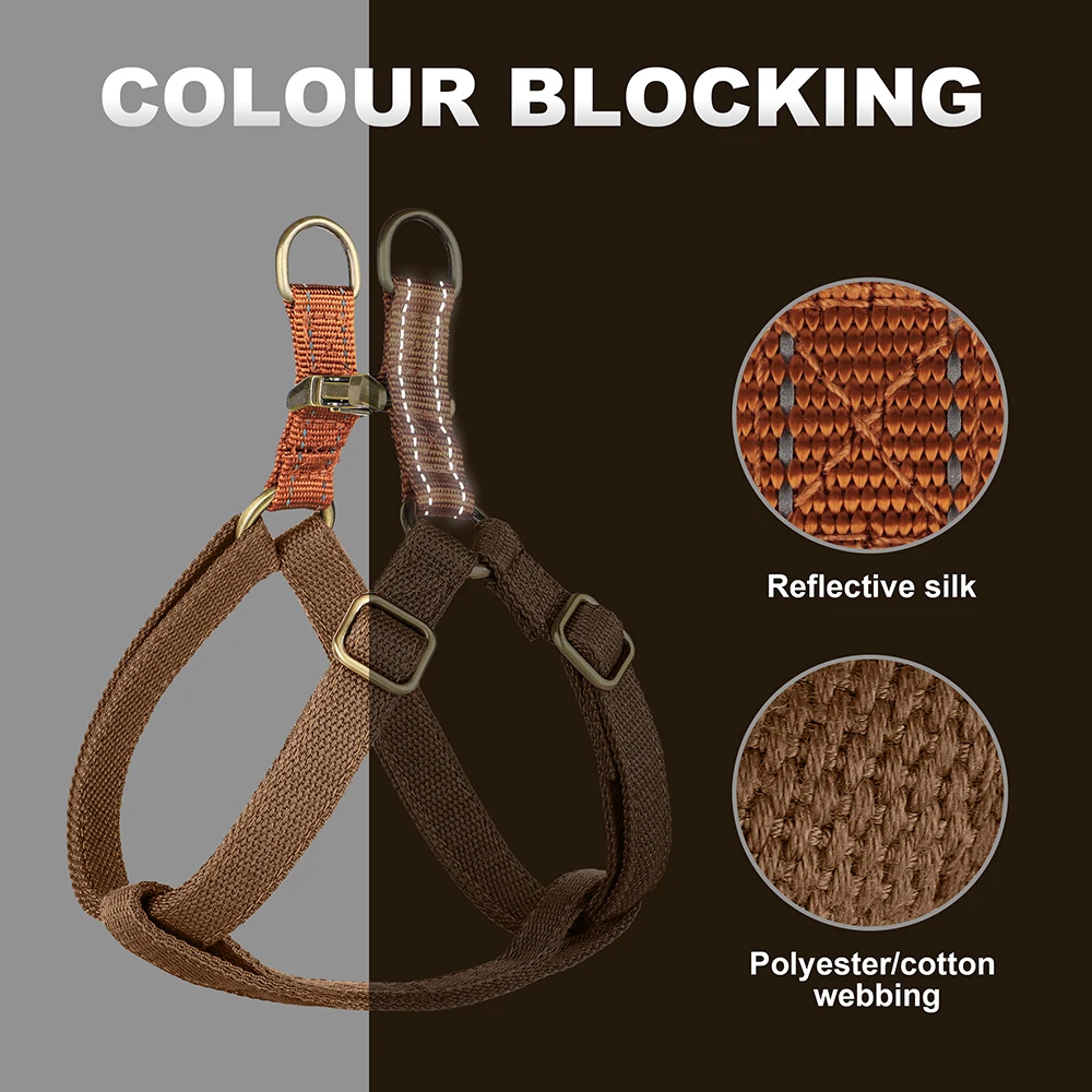 Arnês de Nylon para Cães Ajustável para Passeio Refletivo - Image 3