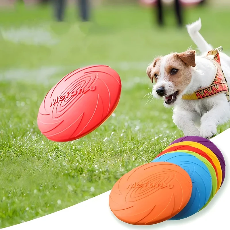 Brinquedo Disco Voador para Cães de Silicone Macio para Jogar ao Ar Livre - Imagem 3