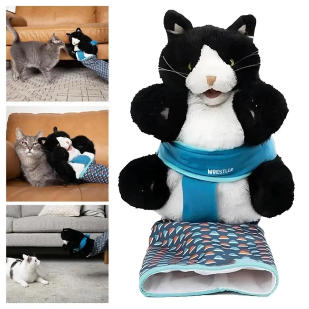 Luva de Luta para Gatos de Pelúcia Macia 50x20 cm Interativa - Imagem 4