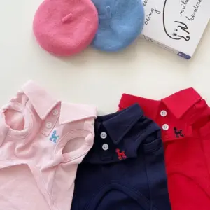 camisa polo para cães e gatos
