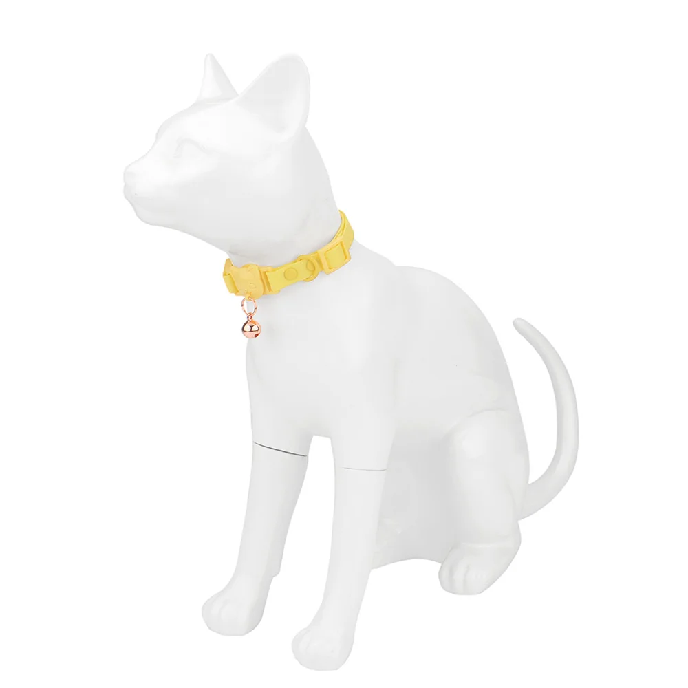 Coleira para Gatos de PVC Ajustável com Sino Pequeno e Impermeável - Imagem 5