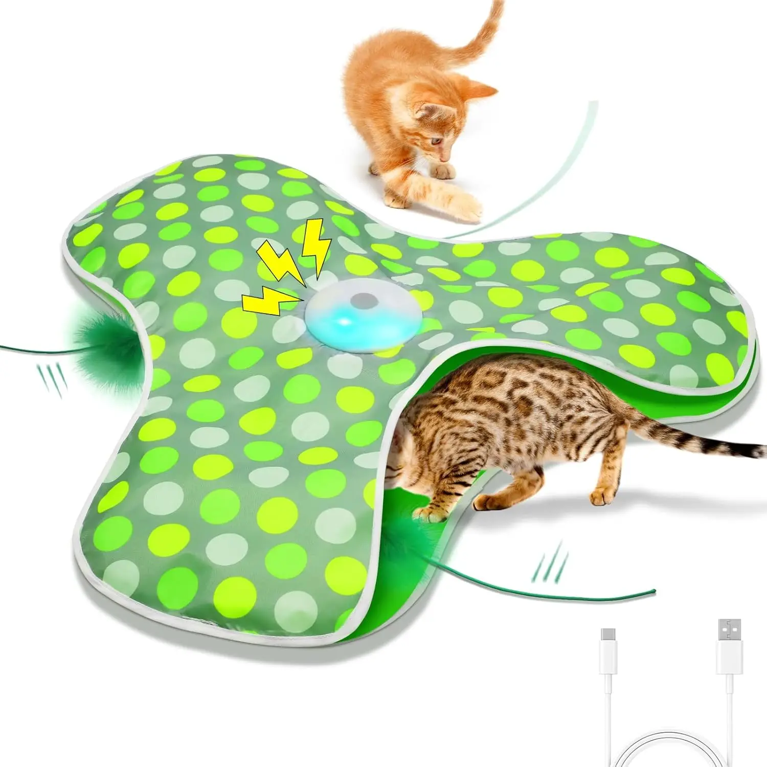brinquedo interativo para gatos recarregável