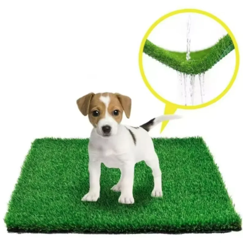 Tapete Higiênico de Grama Artificial para Cães Reutilizável - Imagem 2