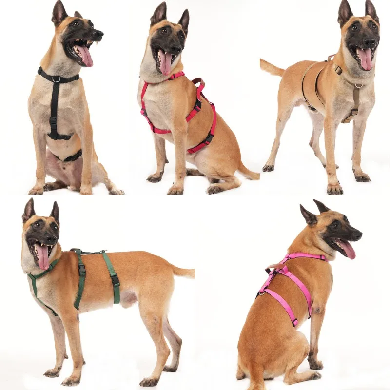 Coleira Peitoral Anti-Puxão para Cães Grandes de Nylon - Imagem 2