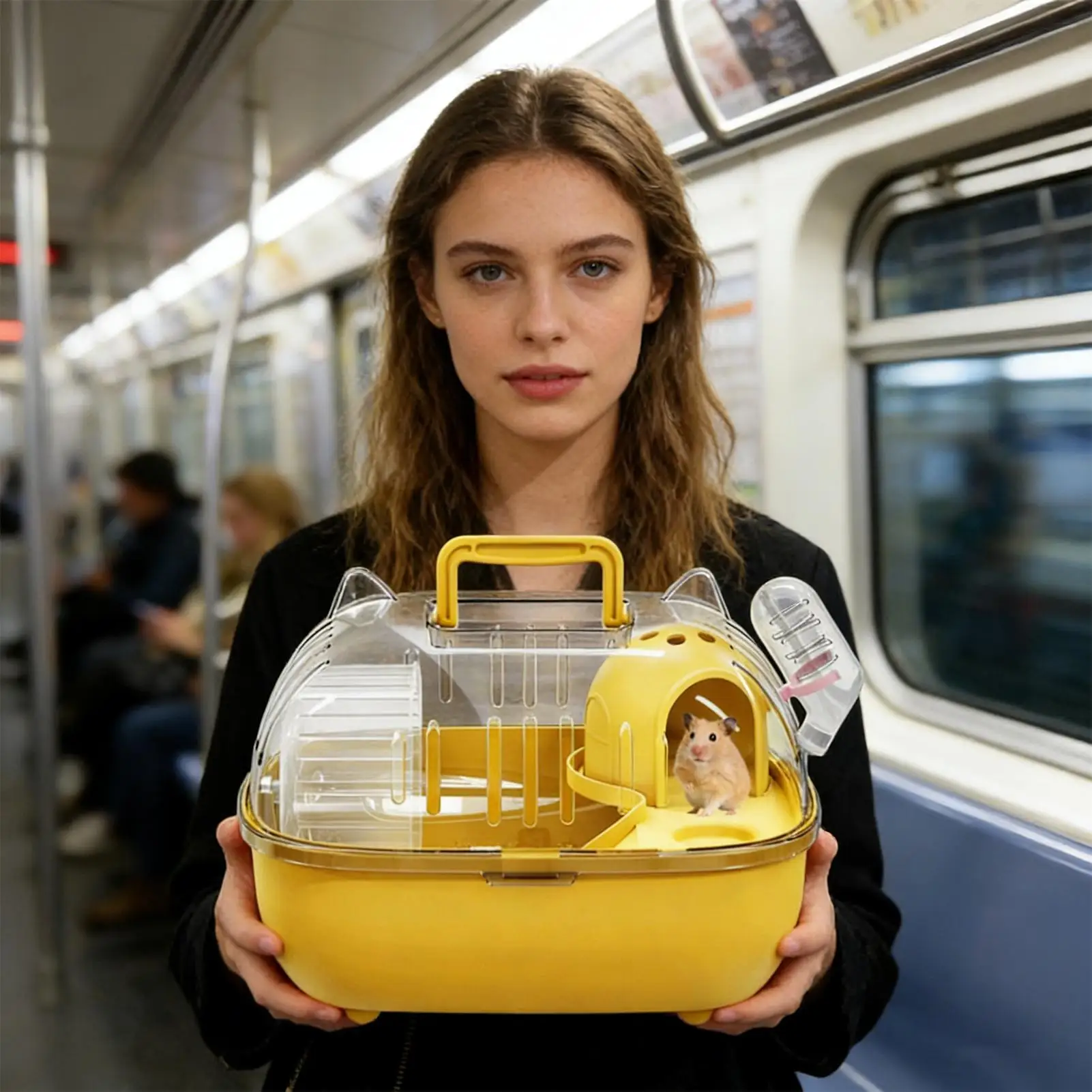 Bolsa de Transporte para Hamster com Tampa Transparente - Imagem 3