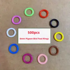 anéis de borracha para pombos 8mm