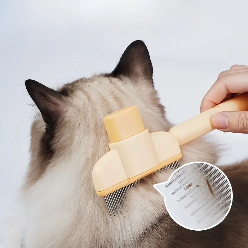 Escova Removedora de Pelos para Cães e Gatos de Pelo Longo - Imagem 6