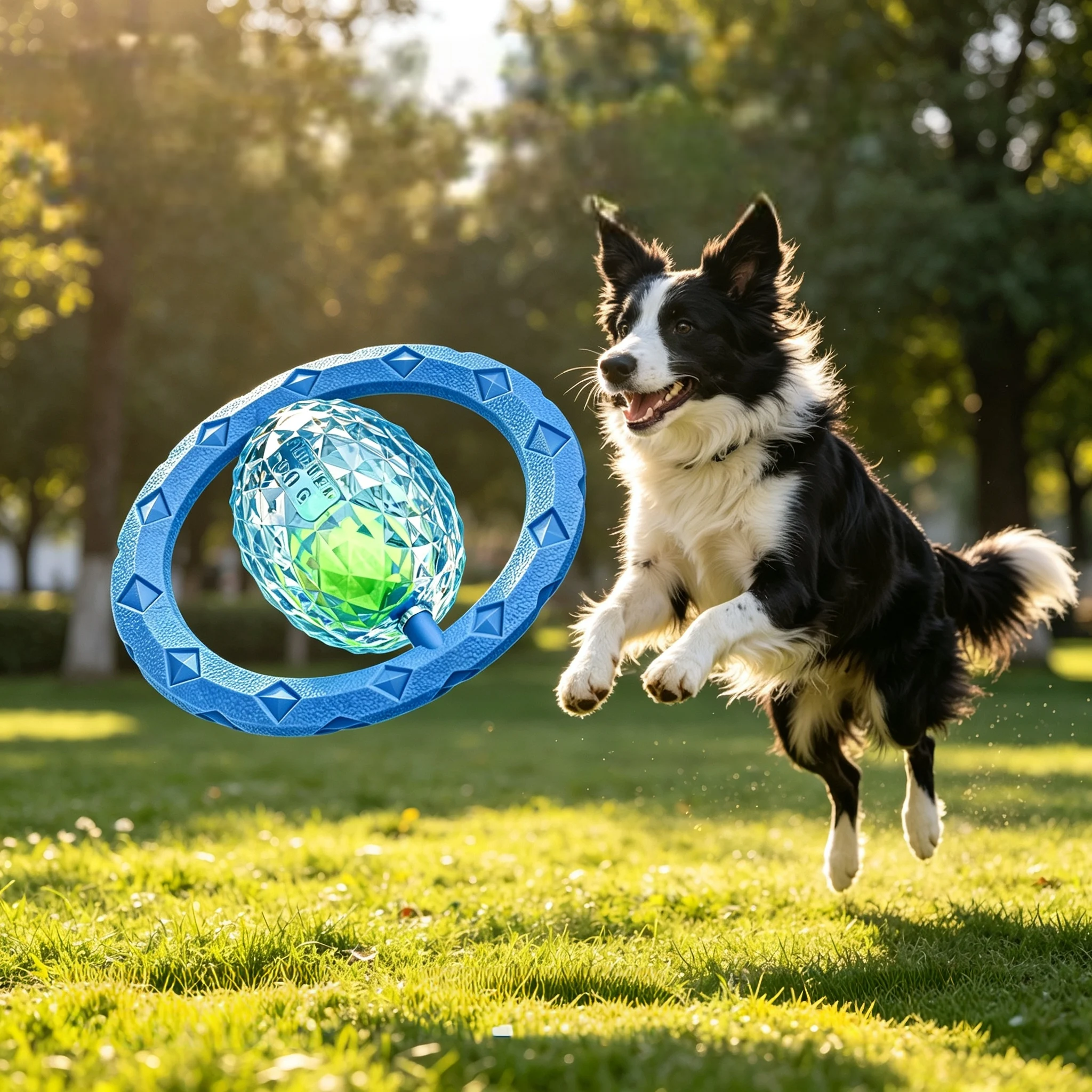 Brinquedo Anel Planetário para Cães Interativo para Mastigar - Imagem 5