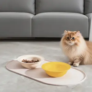 tapete para comedouro de cães e gatos