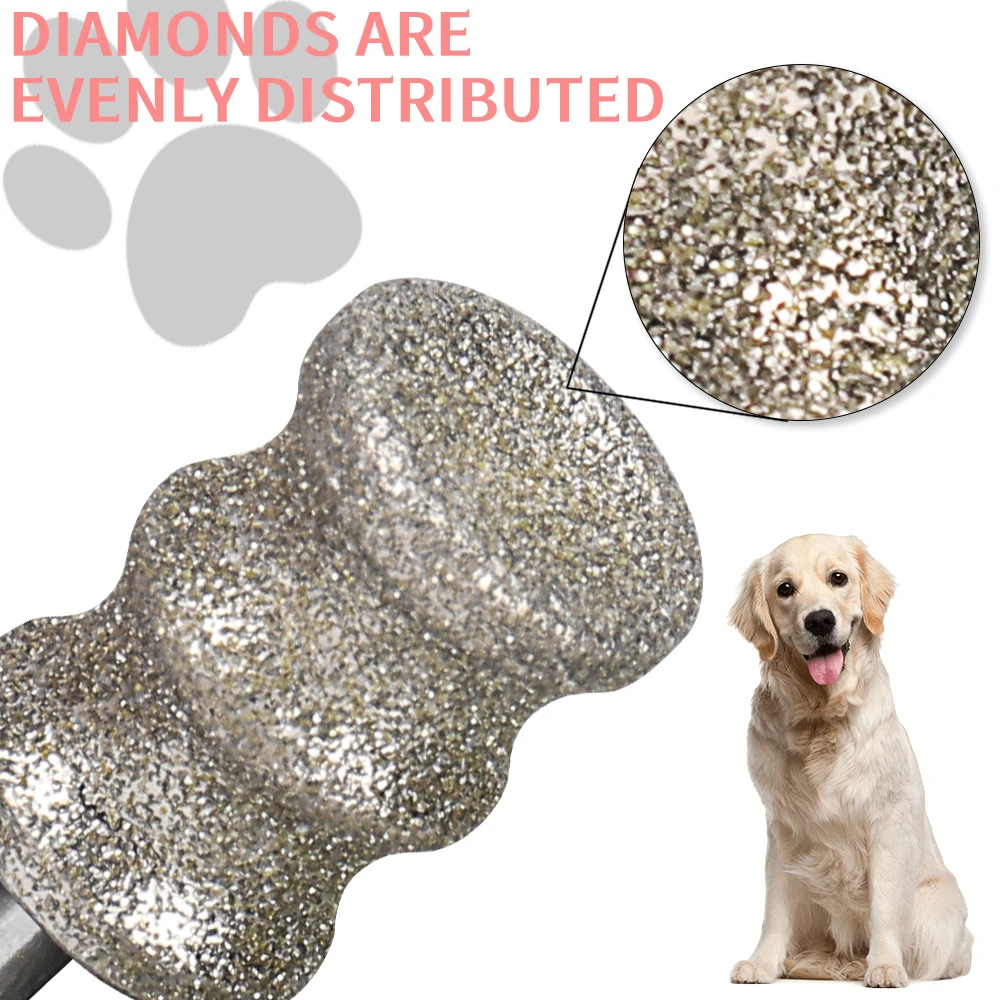 Cabeça de Moagem para Moedor de Unhas de Cães 13x36mm de Diamante - Imagem 2