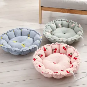 cama ninho de veludo ajustável para gatos