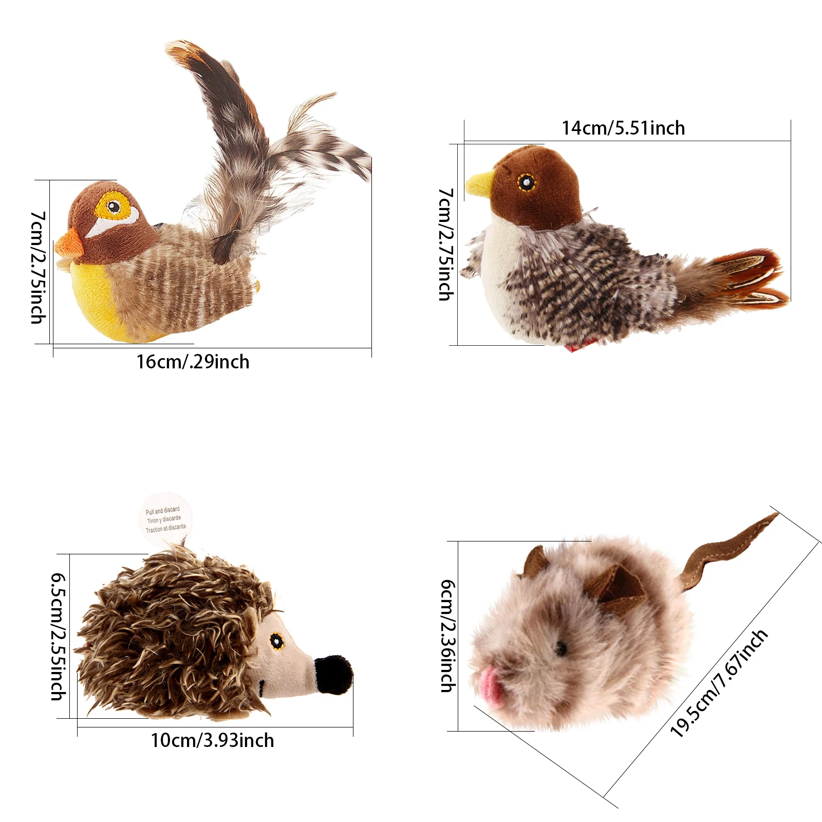 Gigwi Brinquedo Pássaro para Gatos com Som Interativo - Imagem 6