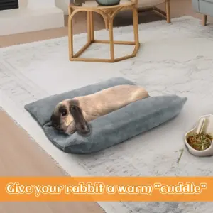 cama para coelhos de flanela
