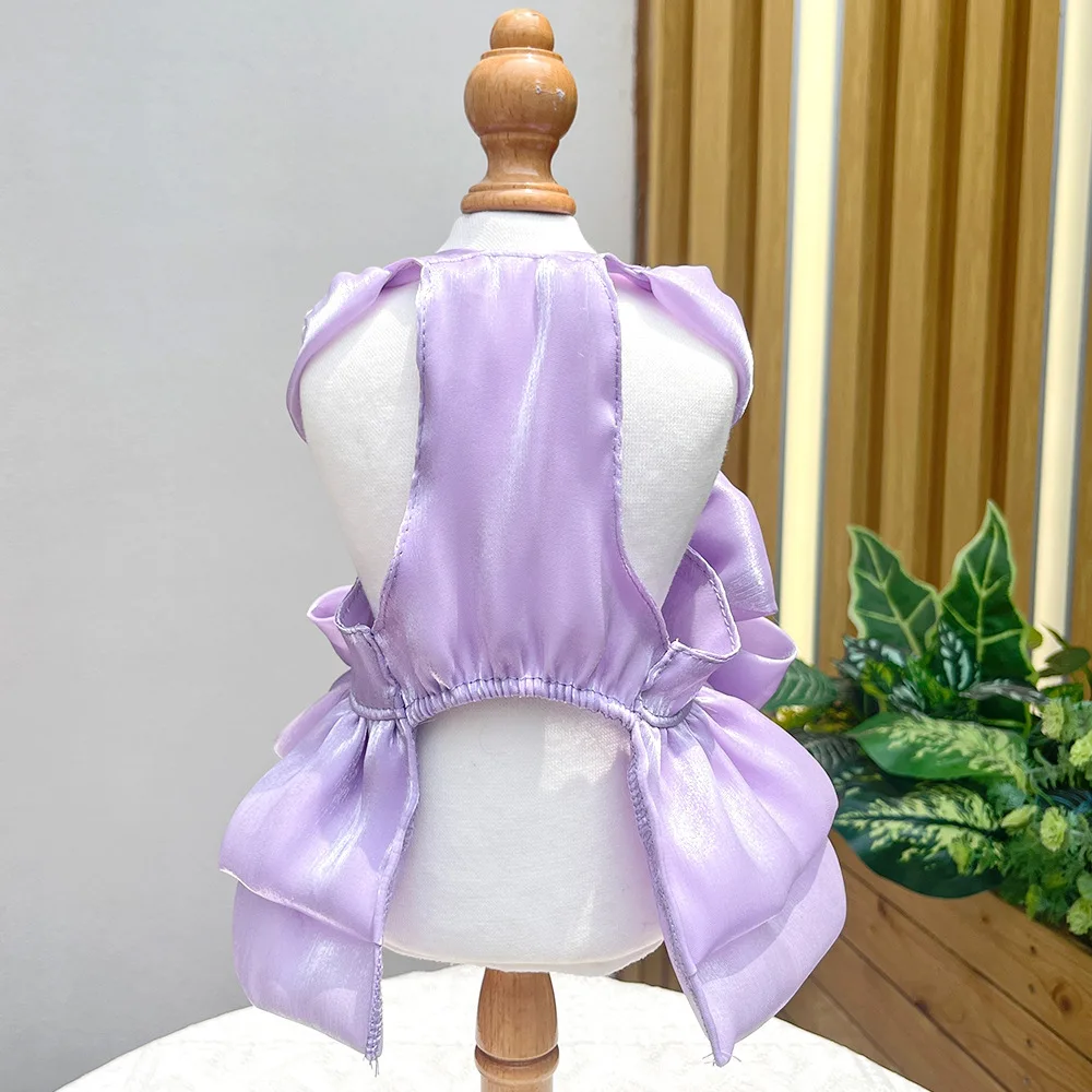 Vestido para Cães Pequenos com D-ring para Passeio - Imagem 4
