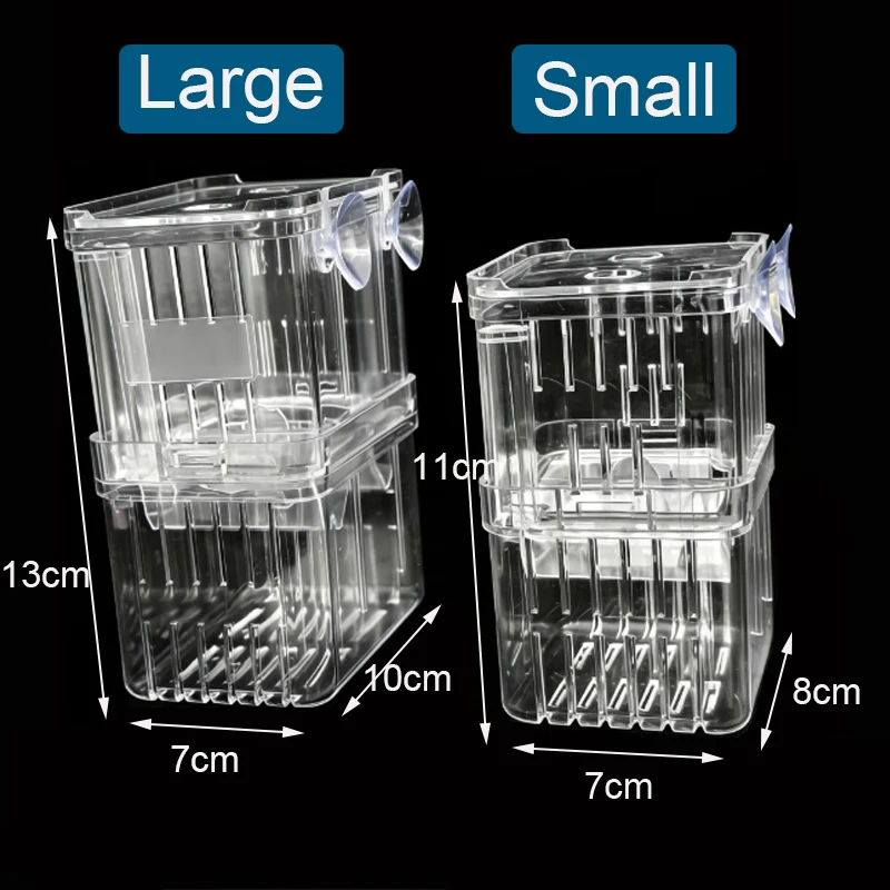 Caixa de Criação para Peixes em Acrílico Transparente com Ventosas - Image 2