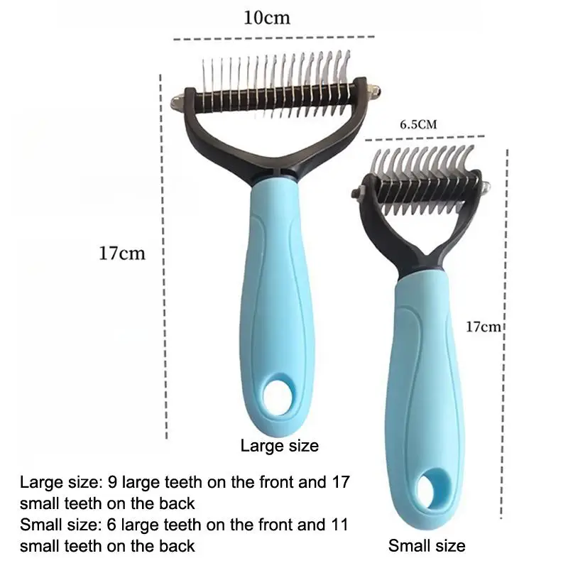 Escova 2 em 1 para Cães e Gatos com Cabo Ergonômico - Imagem 3