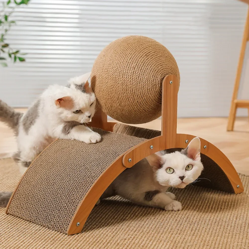 arranhador bola sisal para gatos