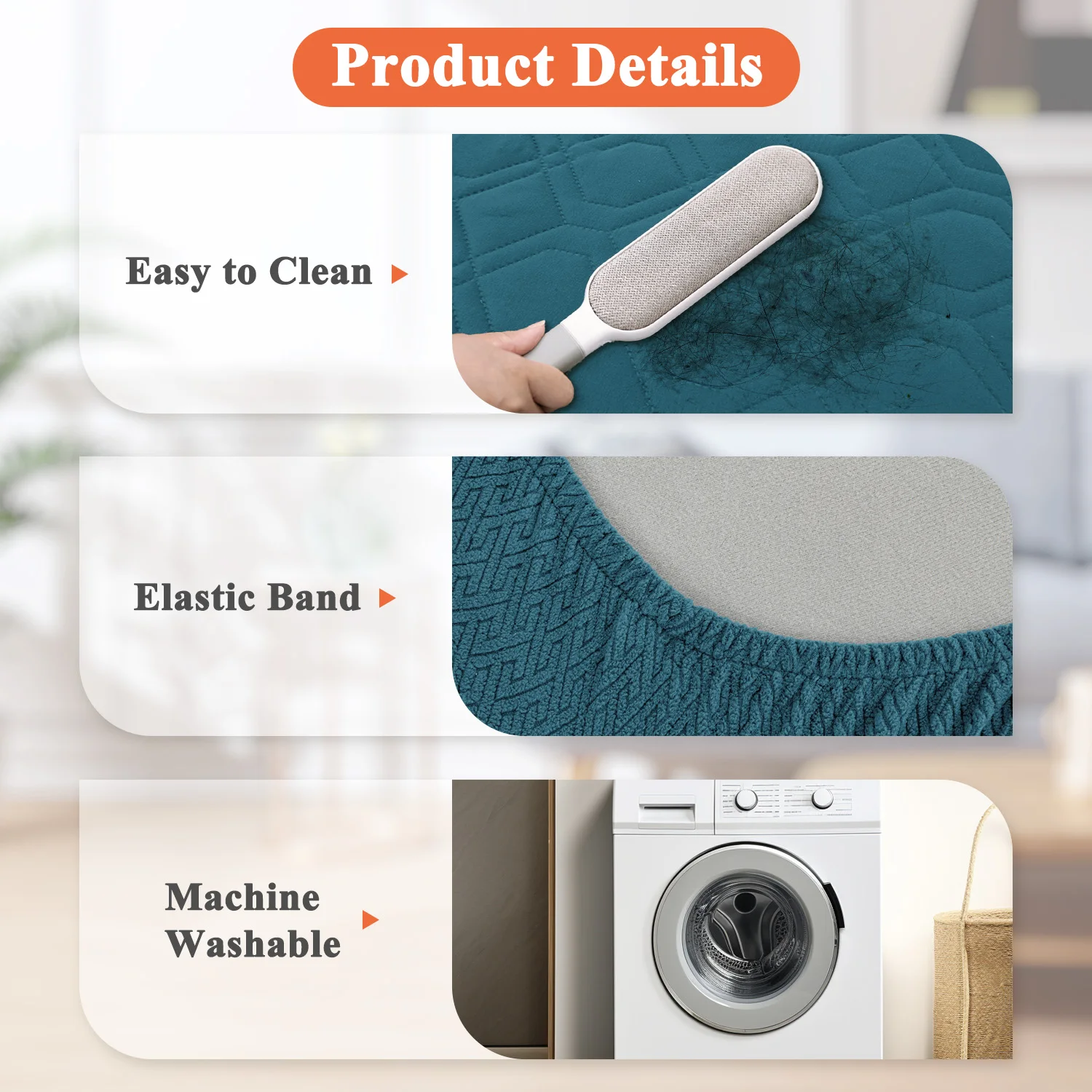 Capa de Cama para Cães e Gatos Impermeável Lavável com Elástico - Imagem 4