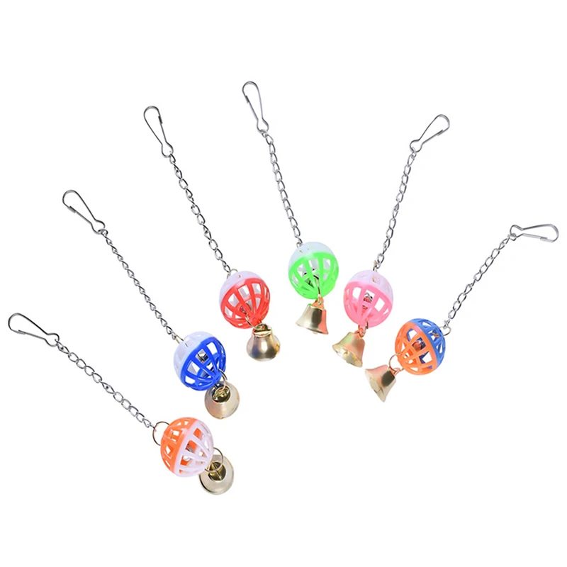 Brinquedo para Pássaros com Sino e Bola para Gaiola 20 cm - Imagem 4