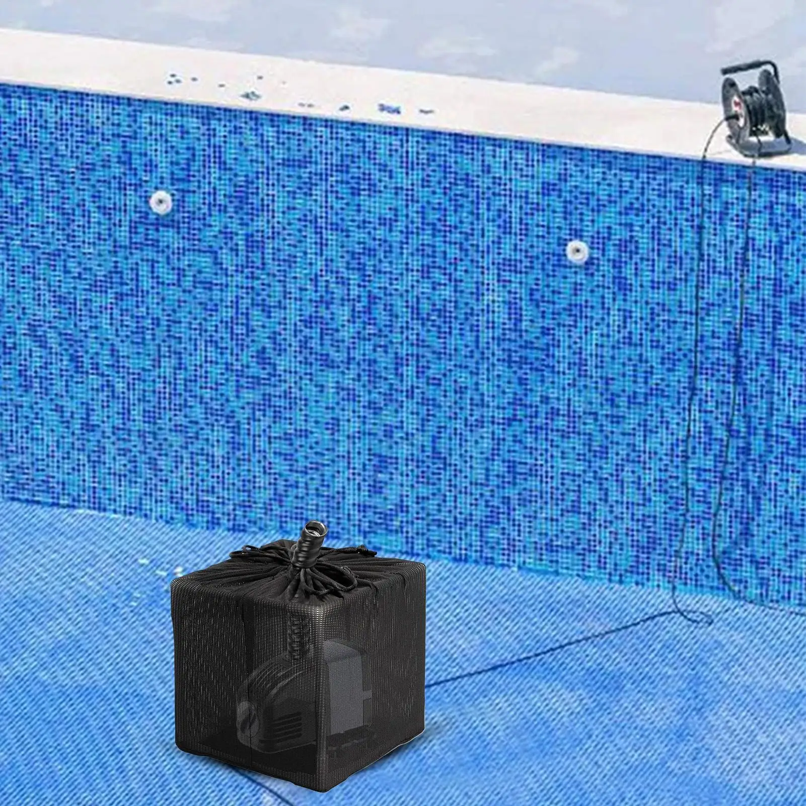 Saco de Filtro de Malha para Bomba de Lagoa com Cordão Anti-entupimento - Imagem 2