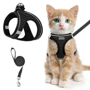 coleira peitoral para gato ajustável