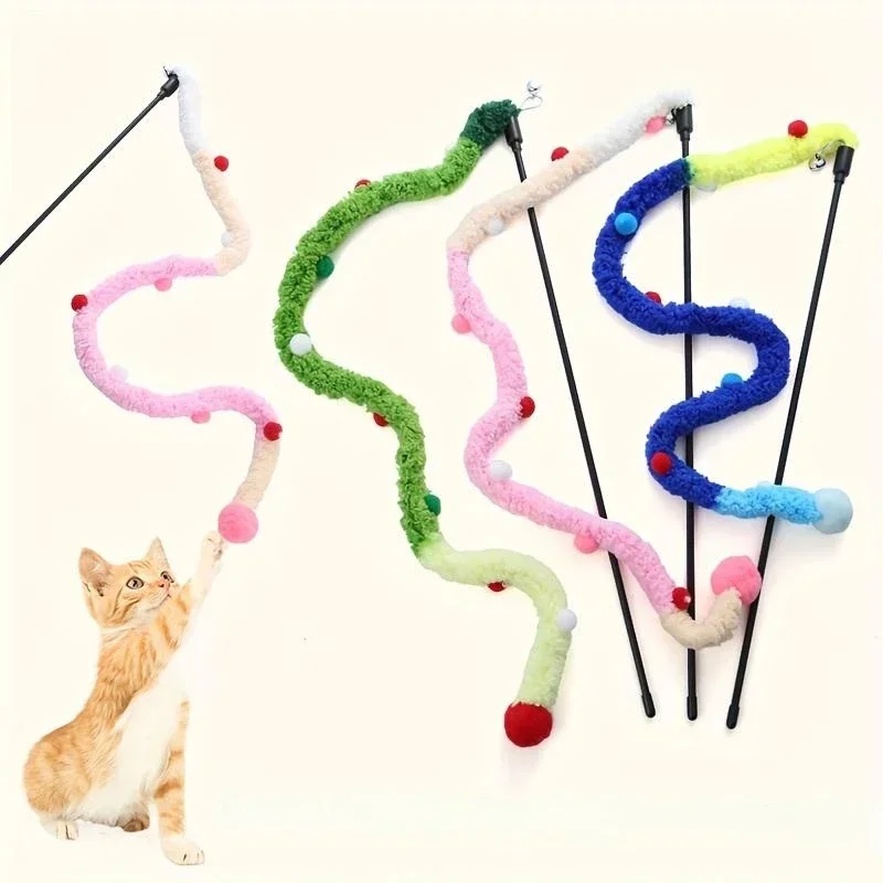 brinquedo varinha para gatos de pelúcia