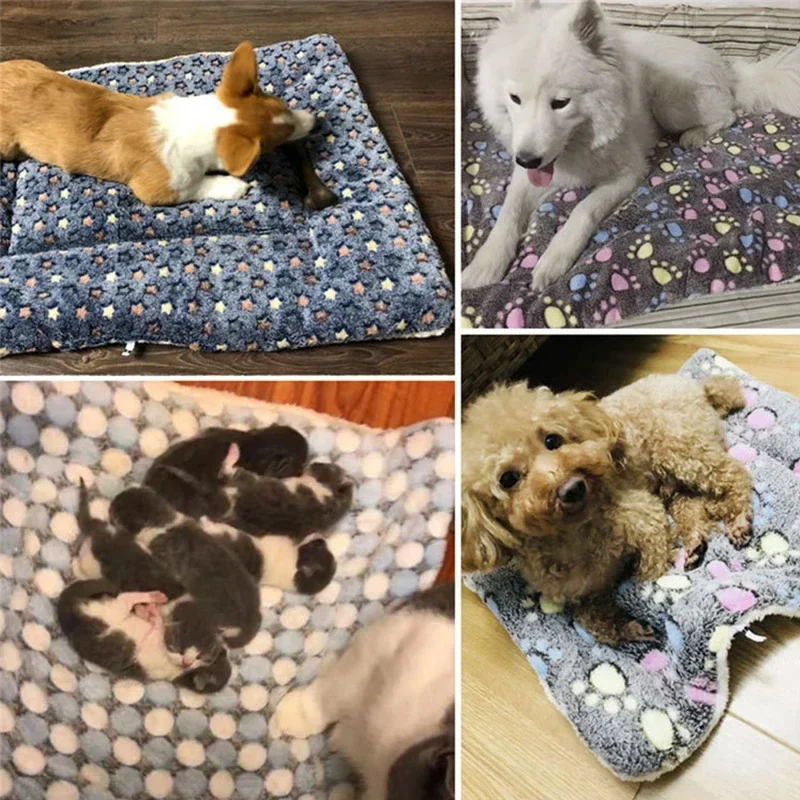 Colchonete para Cães e Gatos de Veludo Coral Antiderrapante Lavável - Image 4