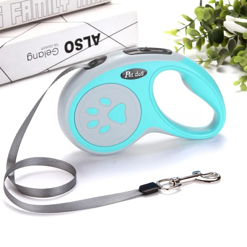 Coleira Retrátil para Cães ABS Nylon 3m para Passeio - Imagem 5