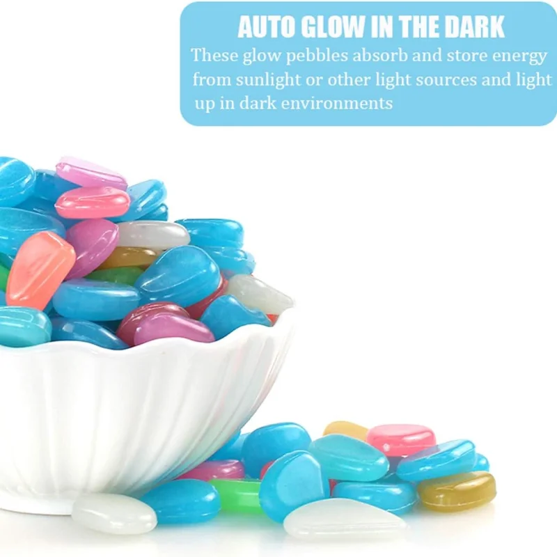 Pedras Luminosas para Aquário 1 cm com Pigmento Fotoluminescente - Imagem 4