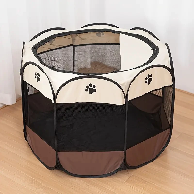 Cercado Octogonal para Gatos Tenda Dobrável de Tecido Oxford Impermeável - Imagem 2