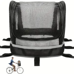 capa para cesta de bicicleta para cães