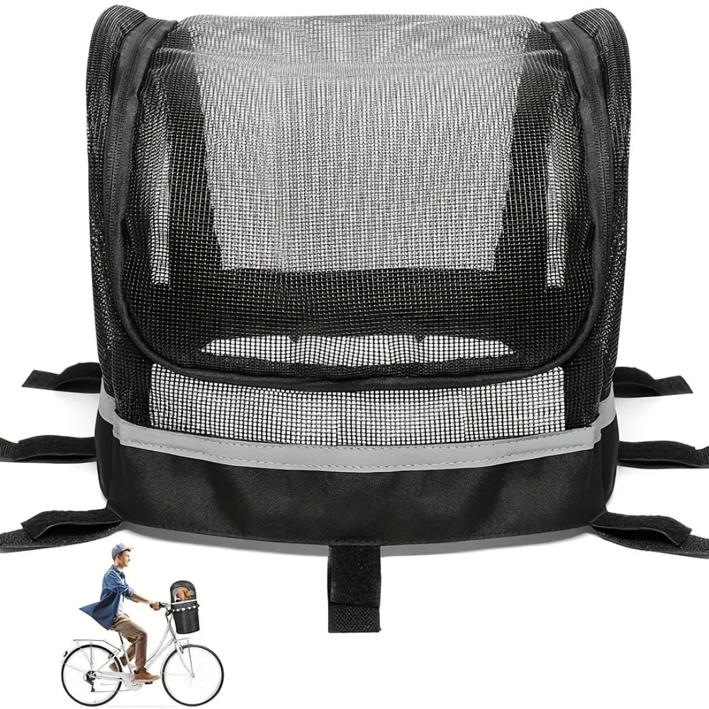 capa para cesta de bicicleta para cães