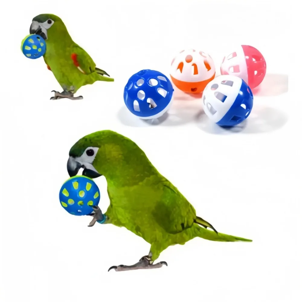 Bolas de Plástico para Pássaros e Gatos com Sino, 5 Unidades de 3,8 cm - Imagem 6