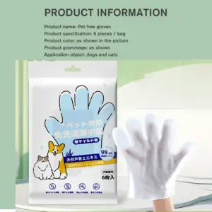 luvas de limpeza para pets sem enxágue