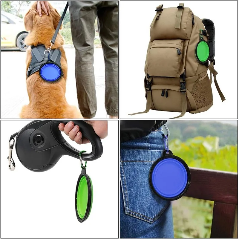 Tigela Dobrável de Silicone para Cães e Gatos Portátil para Viagem - Imagem 3