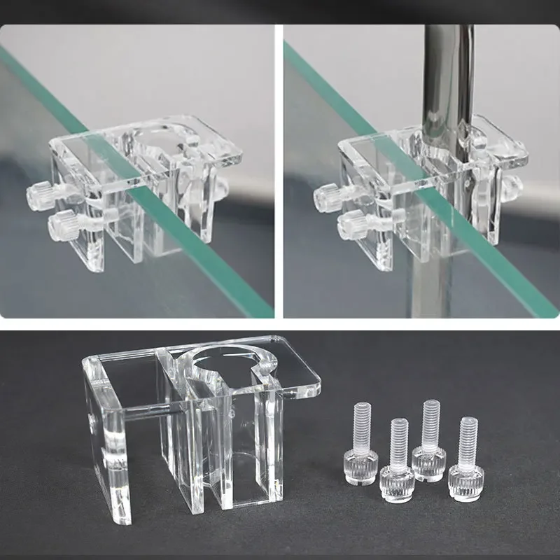 Abraçadeira de Acrílico para Tubo de Aquário 5-16mm com Parafusos - Imagem 5